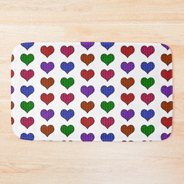 Item preview, Plaid Hearts Colors designed and sold by gabyshiny.