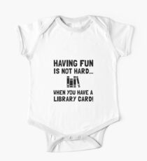 Library Card Fun One Piece - Short Sleeve