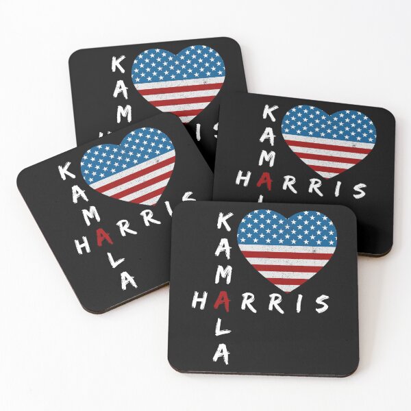 Item preview, Kamala Harris heart patriotic flag vice president Kamala Harris Joe Biden designed and sold by TrendingTees4u.