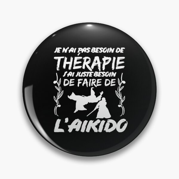 Item preview, Aikido therapy gift idea for martial artist Budo designed and sold by Nessshirts.