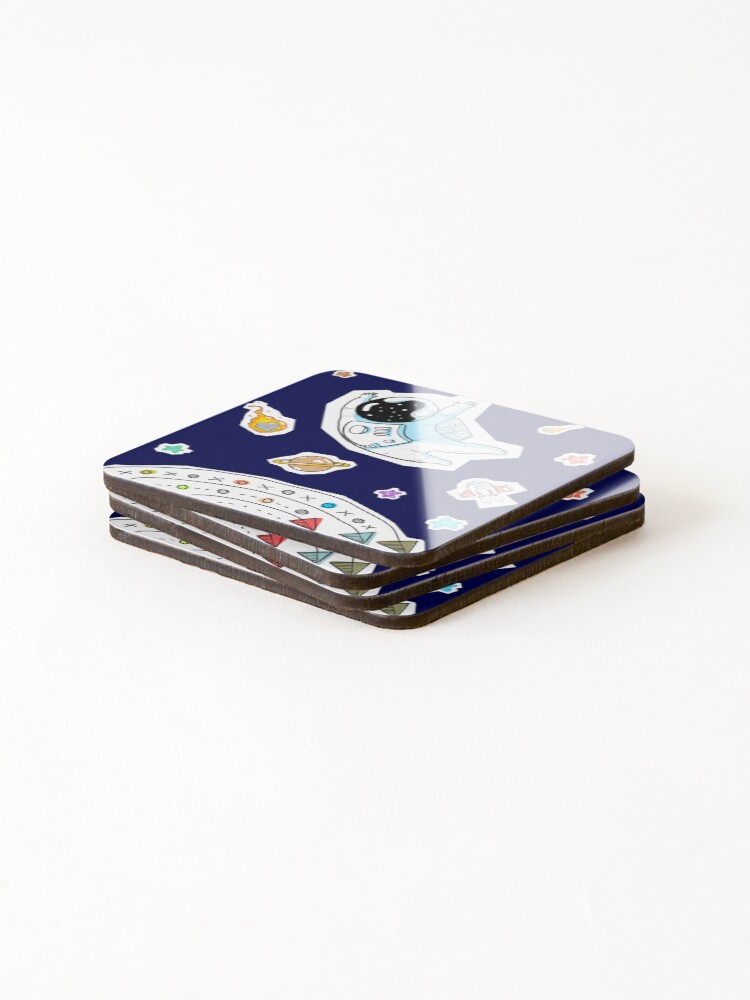 Thumbnail 4 of 5, Coasters (Set of 4), SPACE WALK designed and sold by CreativeDomain.