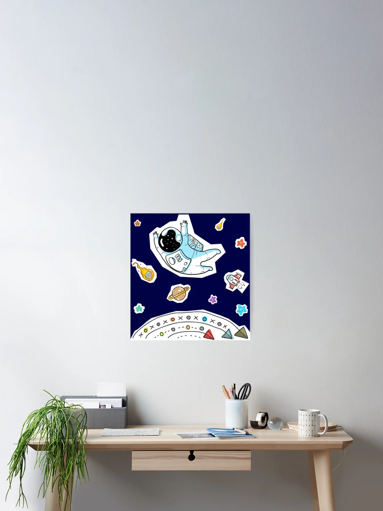 Thumbnail 2 of 3, Poster, SPACE WALK designed and sold by CreativeDomain.
