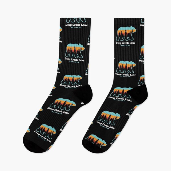 Item preview, Deep Creek Lake Maryland Bear Trees Retro designed and sold by yelly123.