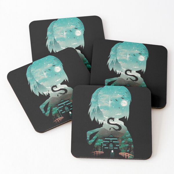 Silhouette Classic Anime Away Coasters (Set of 4)