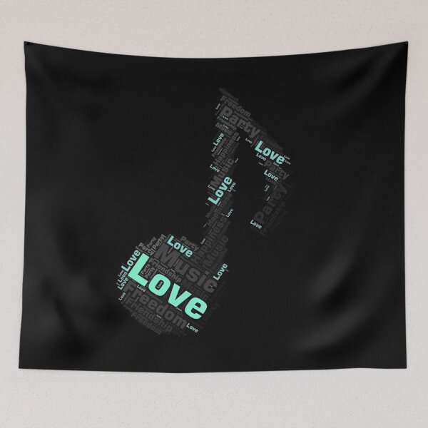 Item preview, Music lovers note design word art designed and sold by odrito.