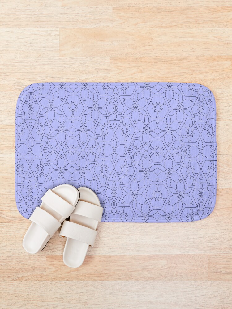 Thumbnail 1 of 6, Bath Mat, All Over Mandala Pattern designed and sold by jkulling.
