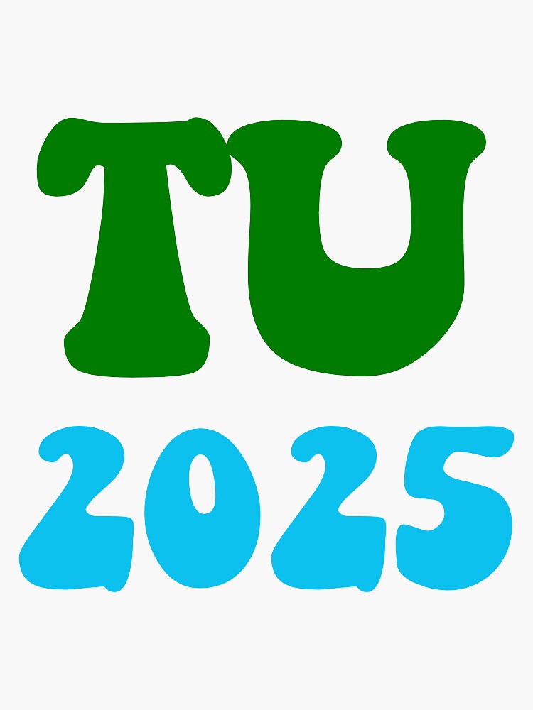 "tulane 2025 groovy sticker" Sticker by maliacampain Redbubble