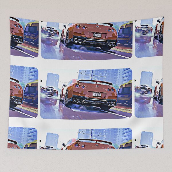Item preview, GTR 560S Race Cartoon Drawing Action Print designed and sold by Auto-Prints.