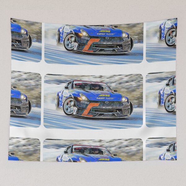 Item preview, 370z Drift Cartoon Drawing Action Print designed and sold by Auto-Prints.