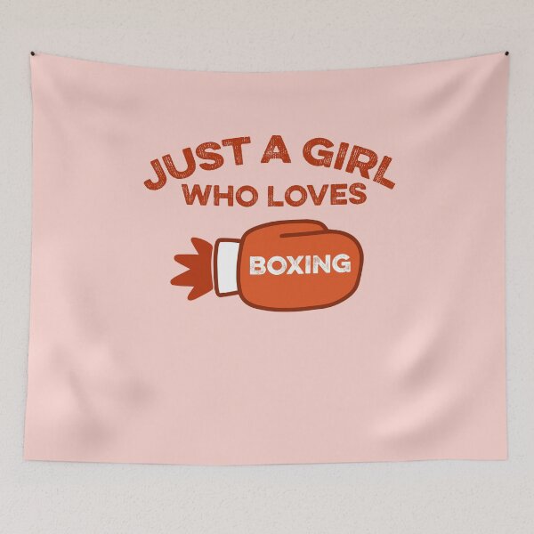 Item preview, Just A Girl Who Loves Boxing Fan Kickboxing Martial Arts MMA Jab Cross Punch designed and sold by gkao.