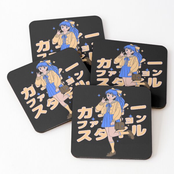 Item preview, Blue Hair Anime Retro Style Anime Anime Girl Fashion Anime Girl Merchandise designed and sold by daybreakagain.
