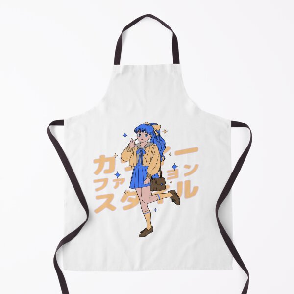 Item preview, Blue Hair Anime Retro Style Anime Anime Girl Fashion Anime Girl Merchandise designed and sold by daybreakagain.