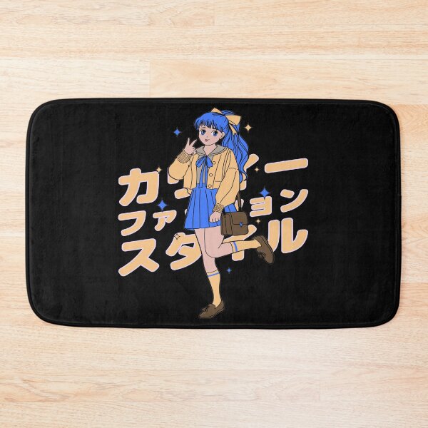 Item preview, Blue Hair Anime Retro Style Anime Anime Girl Fashion Anime Girl Merchandise designed and sold by daybreakagain.