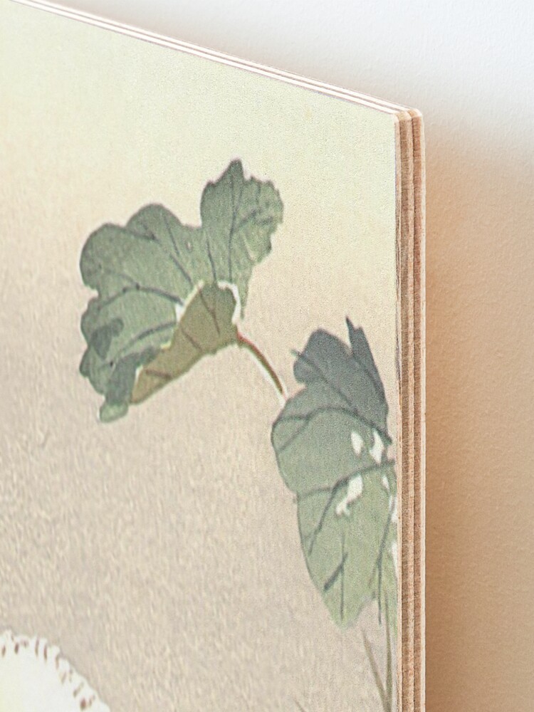 Alternate view of Antique Japanese Woodblock Watercolor Cat Print Mounted Print