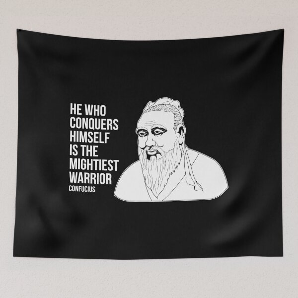 Item preview, Confucius Inspirational Quote He Who Conquers Himself product designed and sold by jakehughes2015.