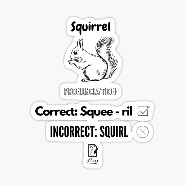 Squirrel Sticker