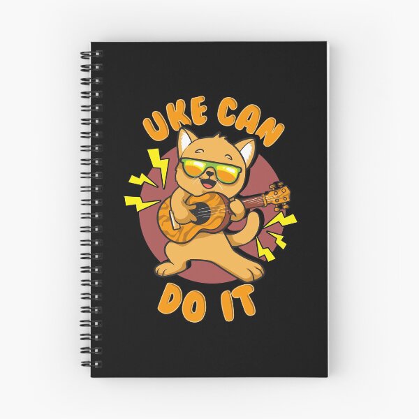 Item preview, Cute & Funny Uke Can Do It! Ukulele Cat Pun designed and sold by perfectpresents.