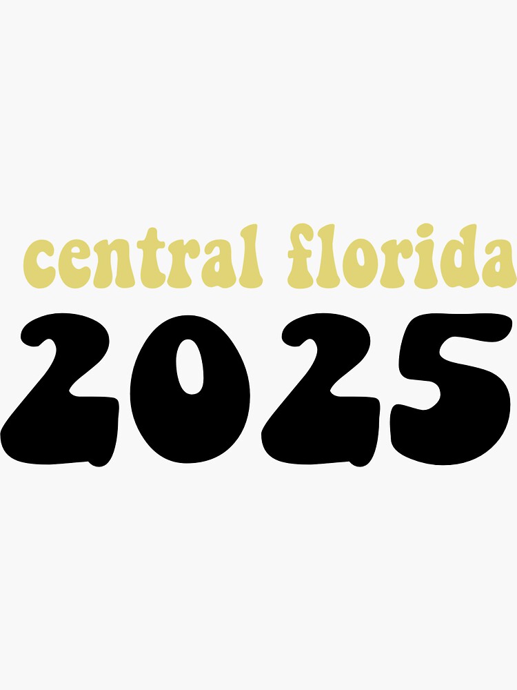 "ucf Class of 2025 groovy v2 Sticker" Sticker for Sale by maliacampain