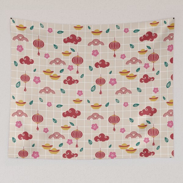 Item preview, Chinese New Year Grid Aesthetic designed and sold by kerinnn.