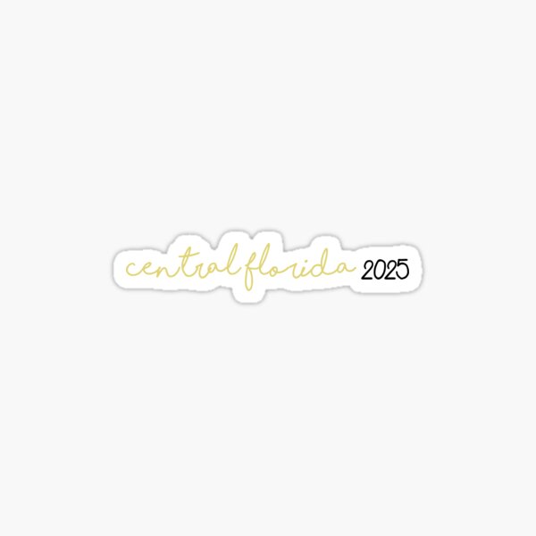 "ucf class of 2025 Sticker" Sticker for Sale by maliacampain Redbubble