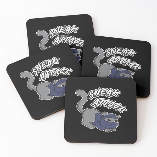 Item preview, Sneak Attack Thief Gamer Video Gamer Funny Gaming Cat Kitten Gamer (m) designed and sold by OopteesLydia.