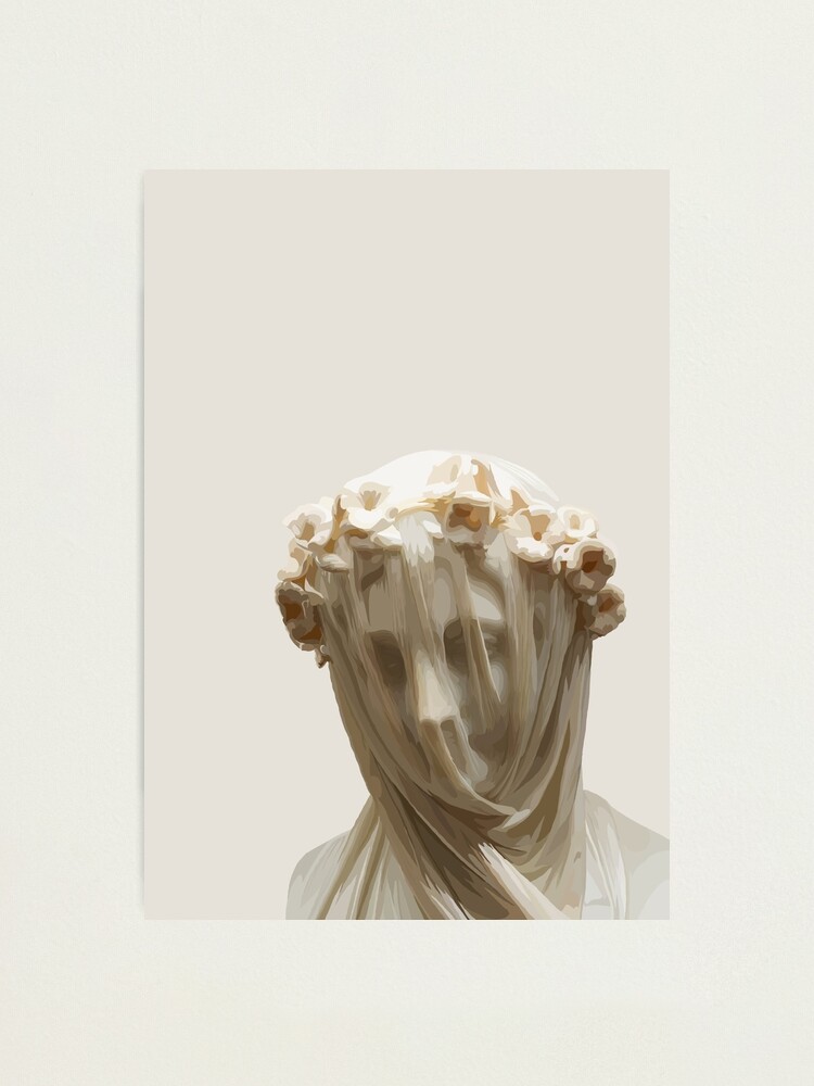 "Veiled Woman Statue Pride and Prejudice neutral" Photographic Print by ChaCharl0tte Redbubble
