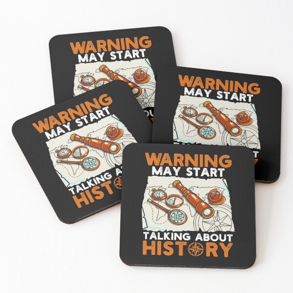 Item preview, Funny Warning May Start Talking About History Pun designed and sold by perfectpresents.