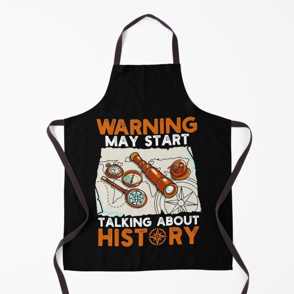 Item preview, Funny Warning May Start Talking About History Pun designed and sold by perfectpresents.