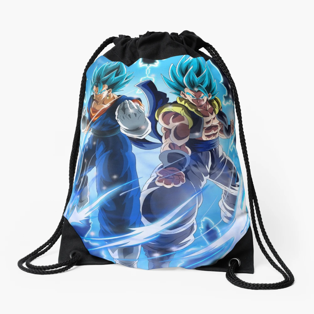 Blue Vegito & Blue Gogeta Drawstring Bag by thomasDten-Art