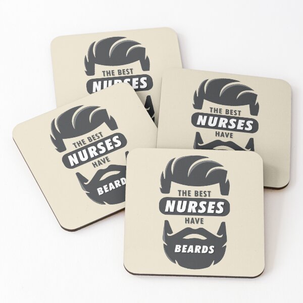 Item preview, The Best Nurses have Beards designed and sold by Chaotic Neutral.