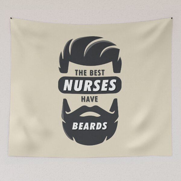 Item preview, The Best Nurses have Beards designed and sold by Chaotic Neutral.