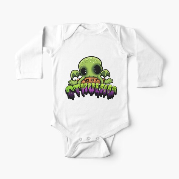 Creepies - My Pet Cthulhu Long Sleeve Baby One-Piece