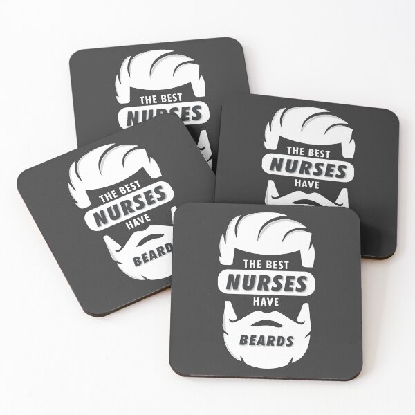 Item preview, The Best Nurses have Beards designed and sold by Chaotic Neutral.
