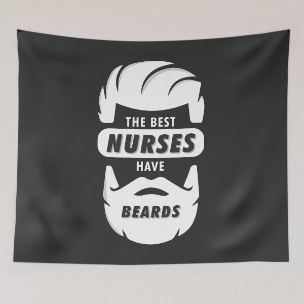 Item preview, The Best Nurses have Beards designed and sold by Chaotic Neutral.