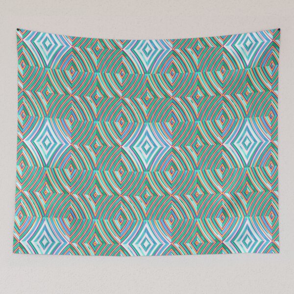 Item preview, Rainbow ripple pattern designed and sold by Arcane  Adorable.