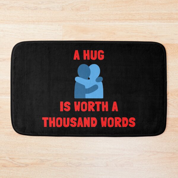 Item preview, A HUG IS WORTH A THOUSAND WORDS - PUN ON PICTURE SAYING designed and sold by Awesome &  Affordable.