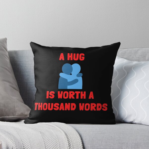 Item preview, A HUG IS WORTH A THOUSAND WORDS - PUN ON PICTURE SAYING designed and sold by Awesome &  Affordable.