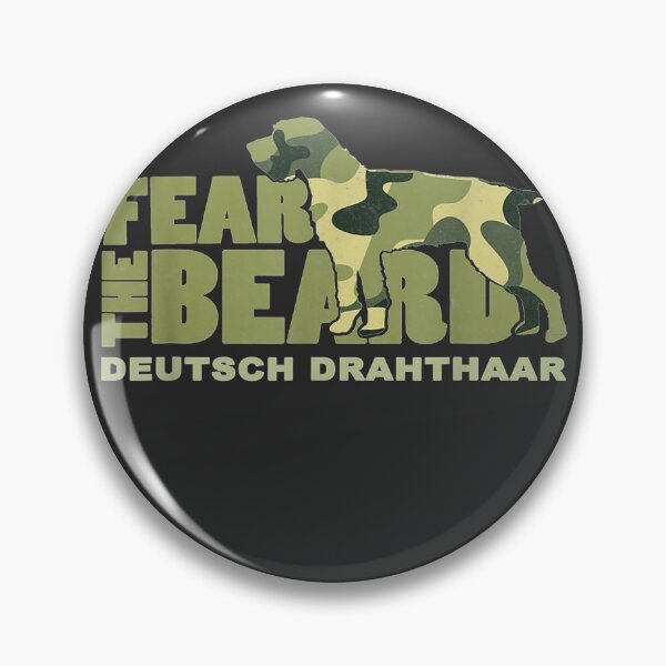 Item preview, Fear The Beard - Camo Deutsch Drahthaar Hunting Dog designed and sold by JanetMo2.