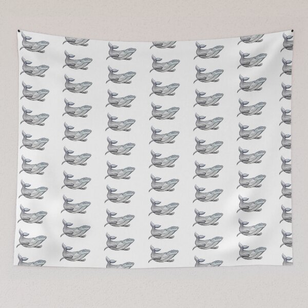 Item preview, humpback whale pattern designed and sold by scribbli.