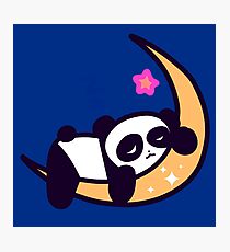Kawaii Moon Panda Photographic Print