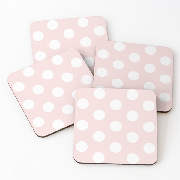 Item preview, Large WHITE and PALE PINK POLKA DOTS designed and sold by RachelMacht.