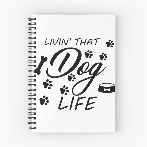 Aperçu de l'œuvre Vivre cette vie de chien dictons drôles, citations sur les chiens créée et vendue par flexycreatives.