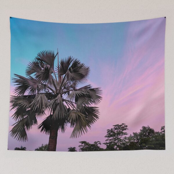 Item preview, Palm Tree Pink Summer Sunset designed and sold by Neha Dargar.