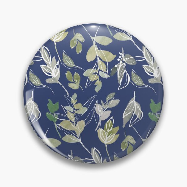 Item preview, Hand Drawn Olive Green Gray Feminine Floral Leaves Pattern designed and sold by AuroCreatives.
