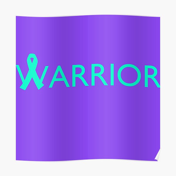 "Warrior Ribbon" Poster by purrfectpixx Redbubble