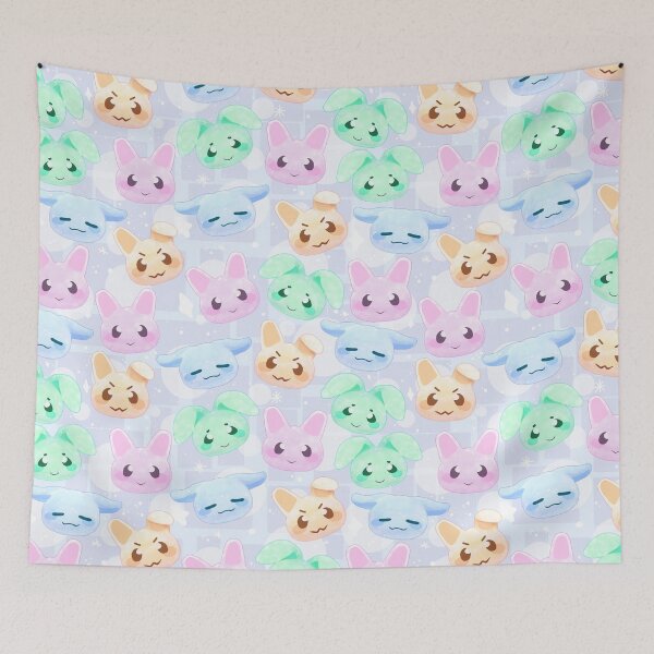 Item preview, Bunny Mochi Pattern-Powder Blue designed and sold by PocketShadow.