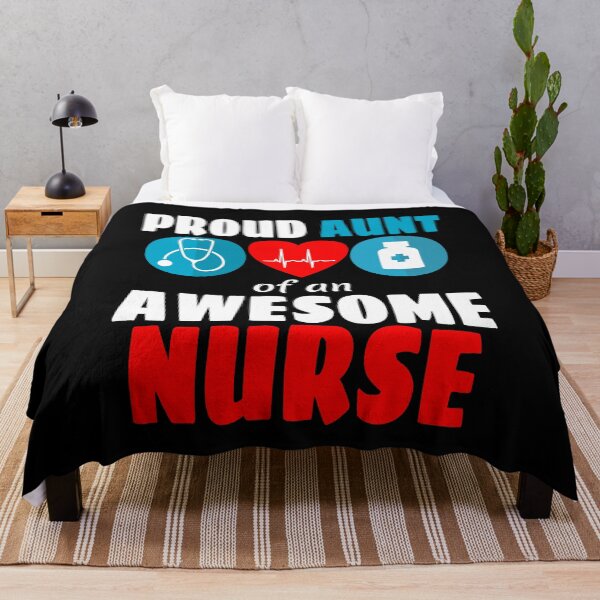 Item preview, Proud aunt of an awesome nurse designed and sold by CraftsforKai.