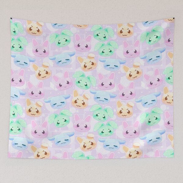 Item preview, Bunny Mochi Pattern-Pastel Pink designed and sold by PocketShadow.