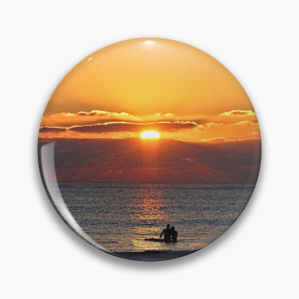 Item preview, Sunset Sunrise Sea Waves Surfers Scenic Seascape 2 designed and sold by Anna Lemos.