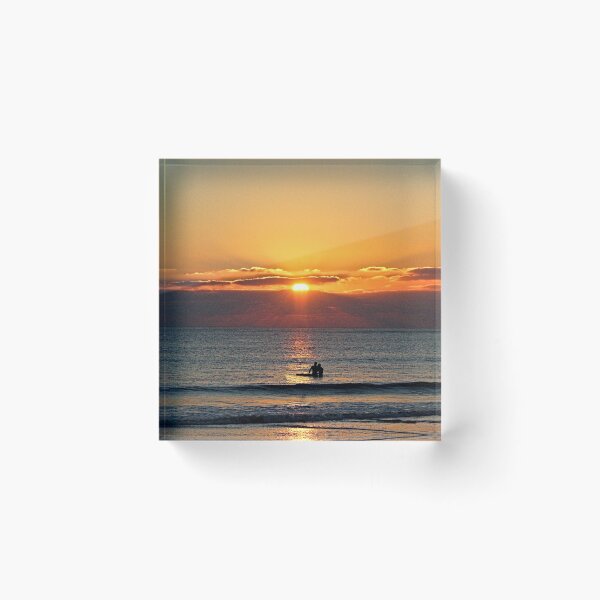 Item preview, Sunset Sunrise Sea Waves Surfers Scenic Seascape 2 designed and sold by Anna Lemos.